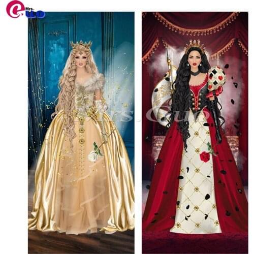 5D DIY Diamond Painting Gorgeous Dress Lady Mosaic Kit diamond embroidery Rhinestone Drawing Picture Set Home Decoration Craft