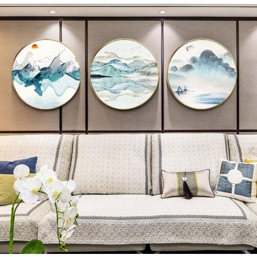 Traditional Chinese Style Landscape Mountain Zen Canvas Paintings Wall Art Posters Prints Pictures For Living Room Home Decor