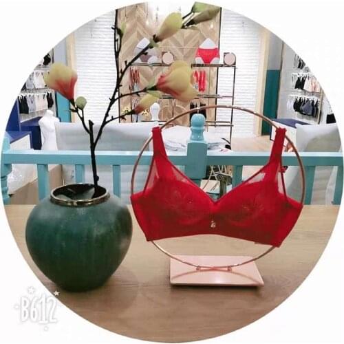 Lady Bra Display Plastic Hanger Plated Metal Effect Bikini Show Model For Professional Level Bikini Underwear Store