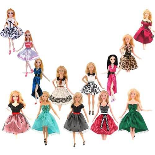 Fashion Little Doll Dress Outfits For Barbie Clothes Costume 1/6 BJD Dolls Accessories Kids & Baby Playhouse Toys for Girl Gifts
