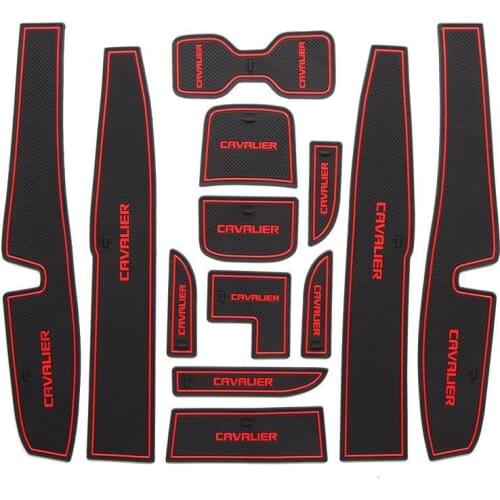For Chevrolet Cavalier Rubber Mat Door Slot Pad Cup Cushion Groove Mat Lnterior Anti Slip Mat Car Accessories Styling