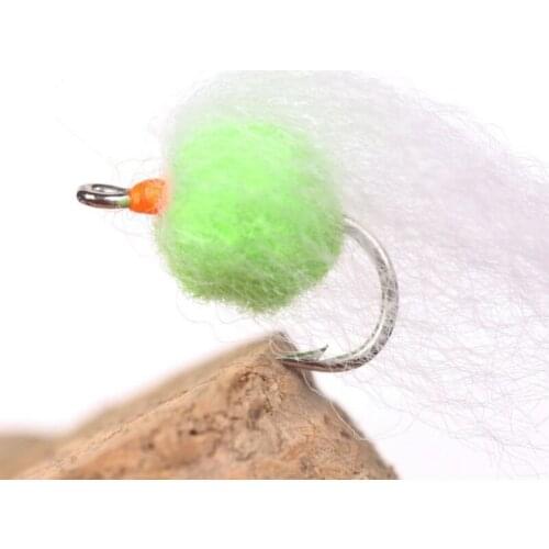 Fishing Lure 6pcs/set Copper Bead Head Salmon Egg Flies Fishing Fly Tying Hook Fly Bait Hook Tool Copper Fly Lure