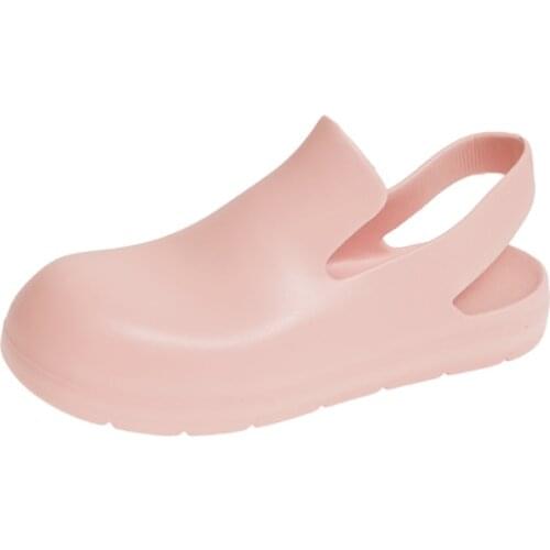 Women BV Brand Design Anti-Slip Slingback Plain Jelly Clog Sandals Summer Outdoor Beach Swimming Pool Garden Shoes