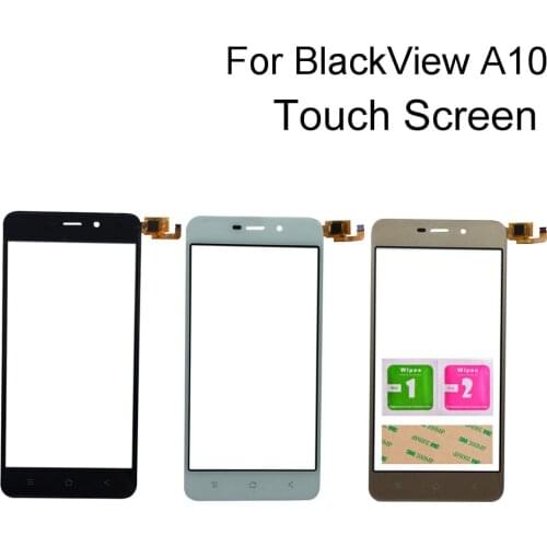 Touch Screen Panel For Blackview A10 Front Touch Screen Glass Digitizer Panel 5'' Mobile Lens Sensor TouchScreen Tools 3M Glue