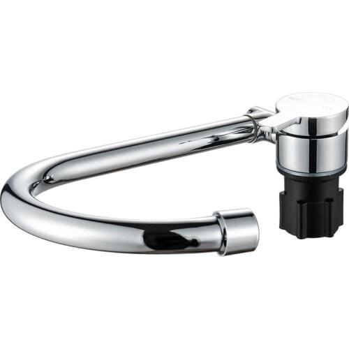 Foldable RV Faucet 360 Degree Rotation 9/16 Inlet Thread Single Handle Cold & Hot Water Mixer Copper Faucet for RV Deck