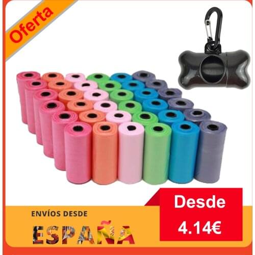 Dog or pet poop bags, collector, spoons holder, puppy and cat bag, small rolls, shipping from Spain