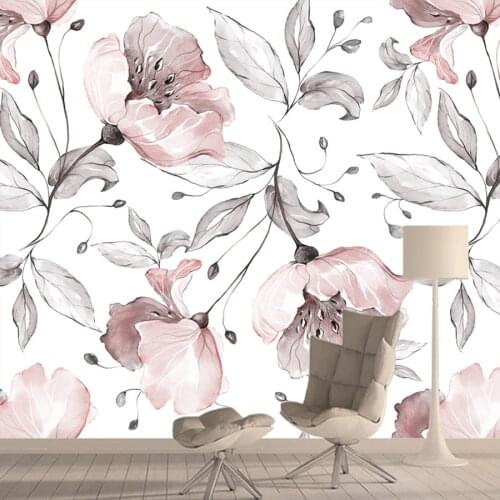Vintage Rose Flower 3d Wallpaper Roll Home Decor for Living Room Sofa Background Embossed Wall Sticker Vinyl Waterproof Murals