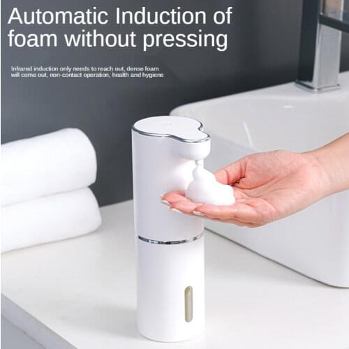 High Quality Automatic Foam Soap Dispenser Bathroom Smart Hand Wash White with USB Charging ABS Material