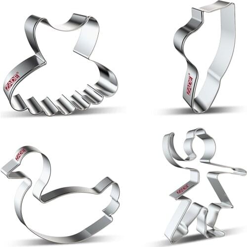 ZADE Ballet Cake Cookie Cutter Swan Girl Shoes Skirt Biscuit / Fondant / Pastry Cutter - Stainless Steel