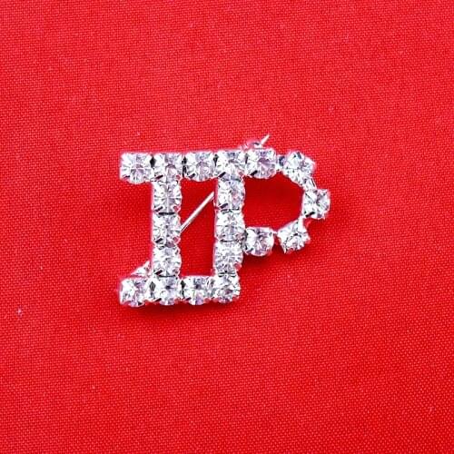 Letter Brooch New High Quality Crystal Letters Fashion Rhinestone Clothing Accessories Brooch Pin for Women, Item NO.: BH7940