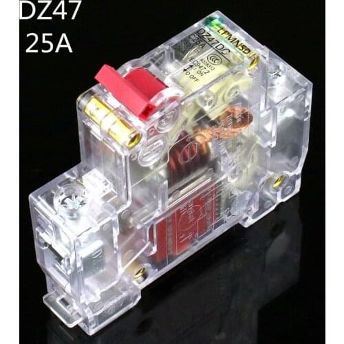1P DZ47 25A 230/400v~Mini Circuit breaker MCB C45 C type AC DC