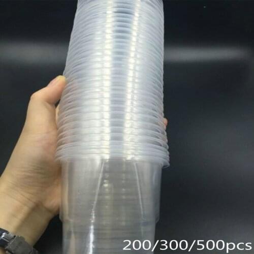 200/300/500 pcs Clear Plastic New Disposable outdoor picnic plastic tasting cup Birthday Kitchen Party Tableware