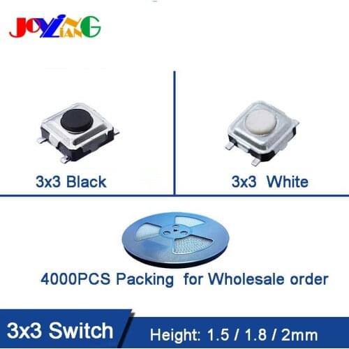 3*3*1.5MM Touch Switch Patch Pins Switch Micro Button 3x3mm DC12V