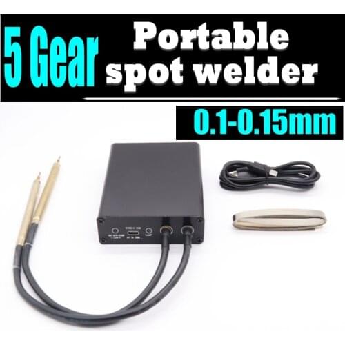 4.2V Portable Spot Welder Kit Automatic Welding Tools Adjustable Mini Spot Welding Machine 0.12 Nickel Strip 18650 Battery