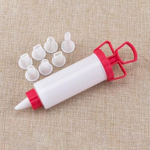 Cake Cream Decorating Syringe Baking Pastry Nozzle Cupcake Piping Tips Tools