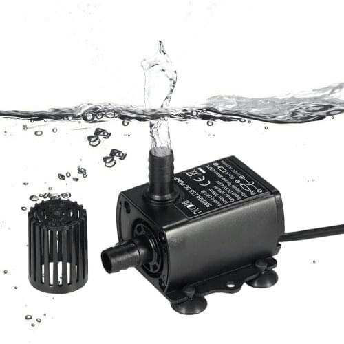 300L/H Aquarium Water Pump 5V 4.8W Fish Tank Submersible Circulating Ultra-quiet Mini Fountain Brushless Oxgyen Pump Aquar Acces