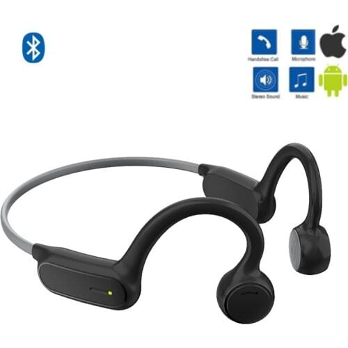 Bone Conduction Wireless Bluetooth-compatible 5.0 Openear Earphone Outdoor Stereo Sports Waterproof Headphone With Microphone