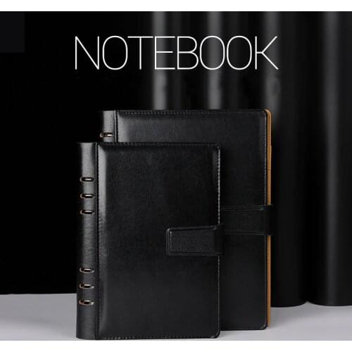 A5/B5 Binder Notebook and Journal with Rings Office Diary Sketchbook Spiral Agenda Planner Stationery Organizer Line Note Book