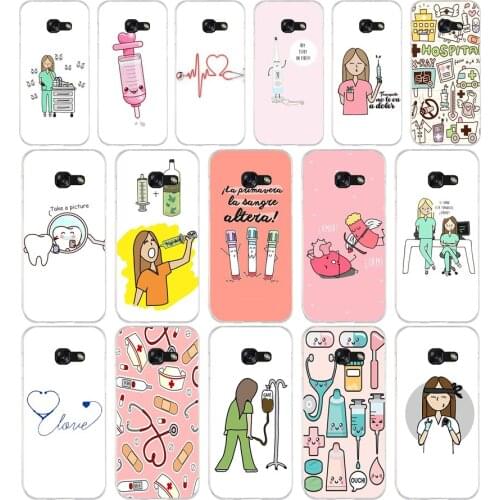 318 Cartoon Medicine Nurse Doctor Dentist Soft Silicone Tpu Cover phone Case for Samsung j3 j5 j7 2016 2017 j330 j2 j6 Plus 2018