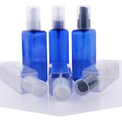 100 ml Thick Wall Empty Plastic Powder Pump Spray bottle Emulsion Packing Cosmetic Packaging bottle Refillable Portable Travel