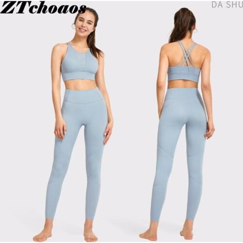 Suit for yoga fitness Sportswear gym clothing Tracksuits womens Two piece Yoga Set women Suit for fitness Women Fitness suit