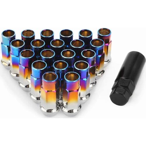 MUGEN SR48 Steel Extended Open Racing Car Wheel Rims Lug Nuts Extended Tuner Nuts 20pcs/set