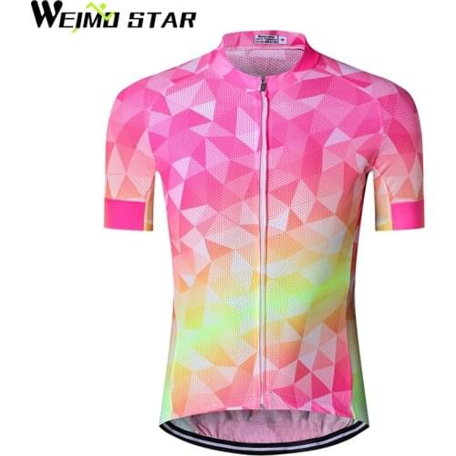 WEIMOSTAR Team Mens Cycling Jersey Riding Tops Bicycle Clothing Bike Wear Clothing Short Maillot Ropa Ciclismo S-XXXL
