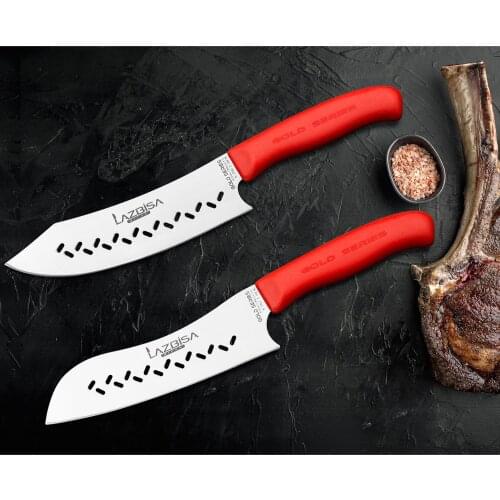 Lazbisa Kitchen Knife Set Meat Restaurant Butcher Chef Knife Curve Santoku 2K Curve Chef No 2K Набор кухонных ножей Meat Restaur