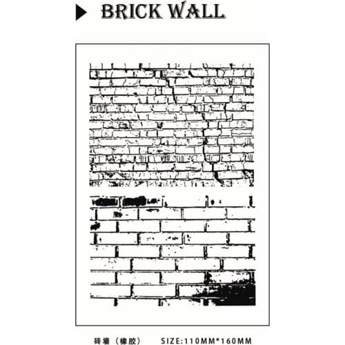 11*16CM Hot sale Wall Transparent Clear Stamps / Silicone Seals Roller Stamp for DIY scrapbooking photo album/Card Making