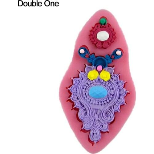 Jewelry Necklace Silicone Mold 3D Jewelry Pendant Charm Shape Moulds DIY Craft Handmade for Jewelry Making Decoration