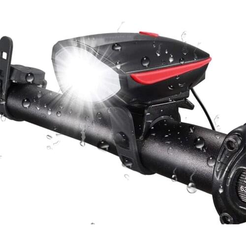 Ultra Bright Bike Lights Set with Horn, Bicycle Front Headlight USB Rechargeable Front Light for Men Women Road Mountain Cycling