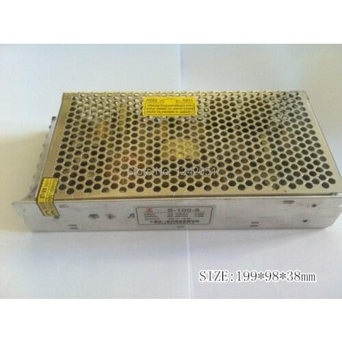Input 100-240VAC Output 5VDC 20A 100W Regulated Switching Power Supply