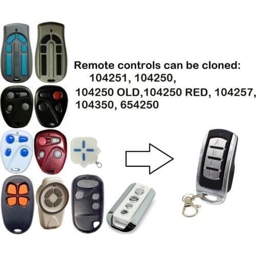 2pcs For 104251 104250 OLD 104257 114253 Gate Door Remote Control 100400 104505 100500 400600 Clone Fixed Code 433.92MHz