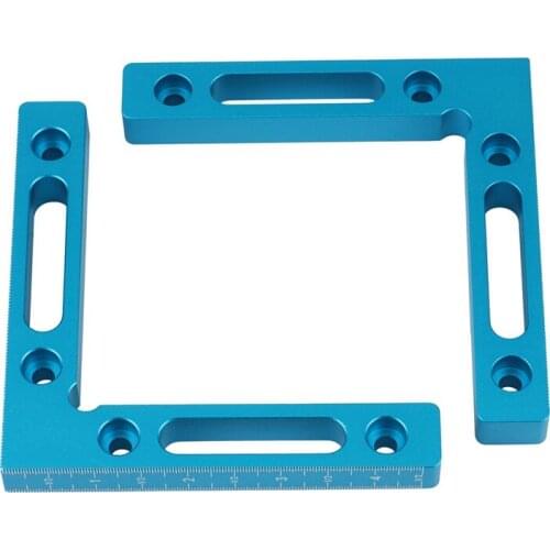 2Pcs Aluminium Alloy 90 Degree Positioning Right Angle Clamps Woodworking Carpenter Tool Corner Clamping