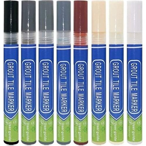 8Pcs Grout Pen Tile Beauty Stitch Pen Waterproof Grout Colorant Stain Remover For Home Sink Ceiling And Floor Tile