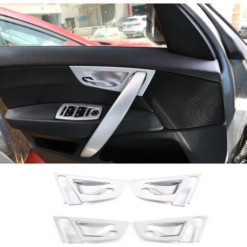 ABS Chrome Inner Door Handle Bowl Cover Door Shell Decorate Frame Interior Casing Car Accessories For BMW X3 E83 2006-2010