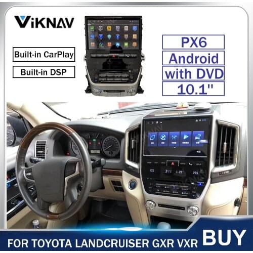 Android Autoradio Tesla Style GPS Navigation for Toyota Land cruiser GXR VXR 2008- Car Radio Multimedia Palyer Auto Head Unit