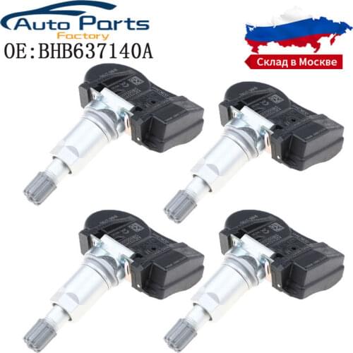 4 PCS New Tire Pressure Sensor For Mazda 2 3 5 6 CX-3 CX-5 CX-7 CX-9 MX-5 BHB637140 BHB637140A 433MHz
