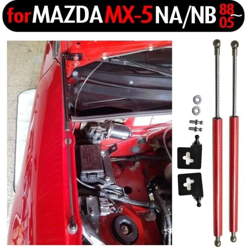 For Mazda MX5 MX-5 NA/NB 1988-2005 Front Bonnet Hood Modify Gas Struts Lift Support Shock Damper Accessories Absorber