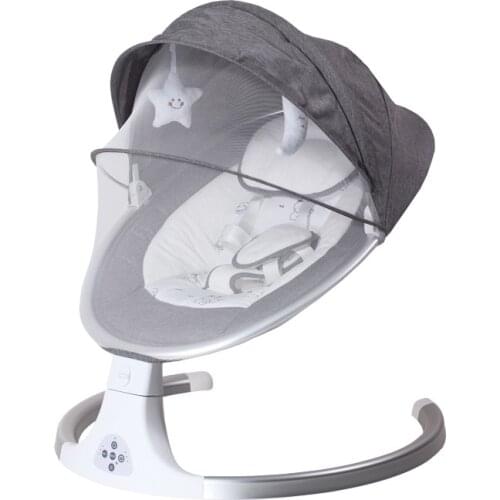 Electric Baby Rocking Chair Remote Control Baby Swing Bouncer Newborn Cradle Baby Rocker Swing Chair with Music Bluetooth