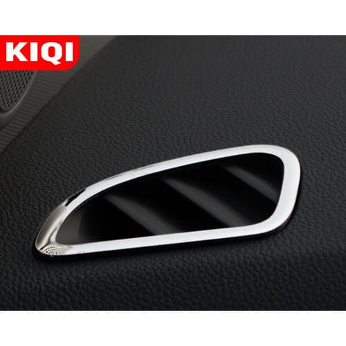 KIQI 2pcs Stainless Steel Car Interior Air Conditioning Vent Trim Cover Sticker for Chevrolet CRUZE 2009 2011 2012 2013 2014