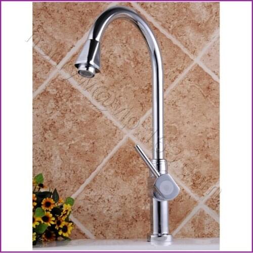 L15387 - Luxury Brass Kitchen Faucet Deck Mounted Only Cold Water Sink Tap