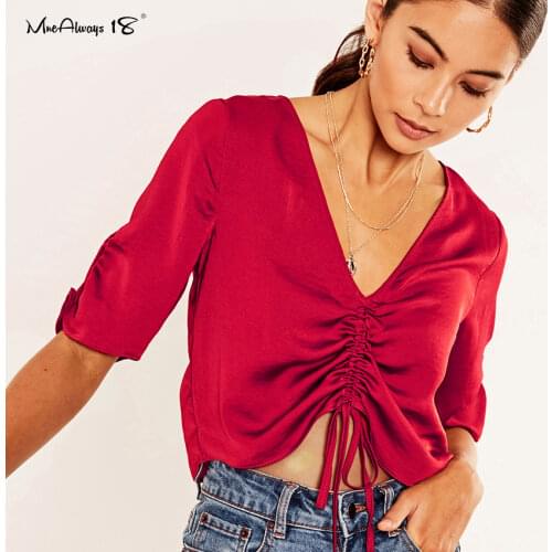 Атласные блузки Mnealways18 China At AliExpress