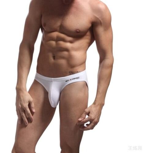 Mens Penis Pouch Briefs Gay Men Sexy Underwear Men Briefs Mens Cotton Underwear Solid Cueca Sheer Bikini Underwear Lingerie Men