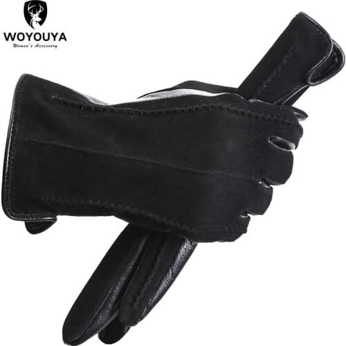 New fashion Suede Leather gloves,High-end womens leather gloves,Multicolor Womens gloves,Keep warm winter gloves-2007