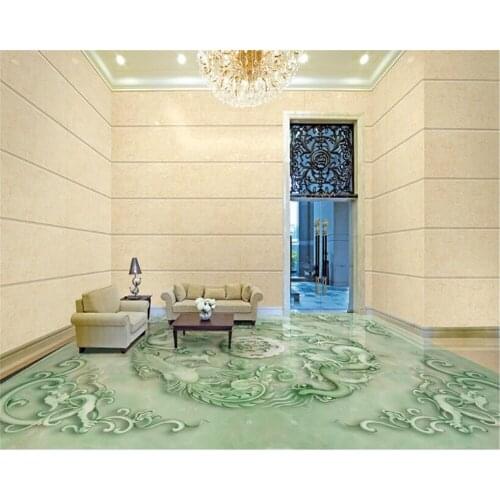 Beibehang Can customize any size personalized wallpaper Chinese three-dimensional jade relief TV background floor papier peint