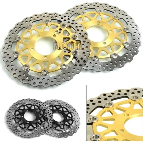 2PCS For Kawasaki ZX14R ZZR1400 GTR1400 2006-2014 ZX-14R ZX 14 R ZZR GTR 1400 Motorcycle Motor Front Floating Brake Disc Rotor