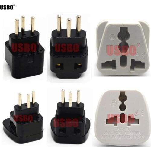 Black white 10A 250V AU US EU UK to Swiss 3 Pin travel adaptor plug Switzerland Rwanda Ethiopia power plug socket convertor