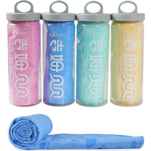 Dogs Cats Imitation Deerskin Towels For Bathing Large Size Soft Pet Absorbent Towels Quick-Drying Pet Cleaning Supplies 65*44cm