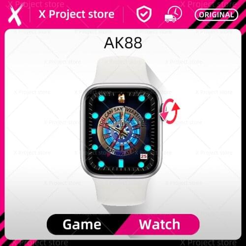 2021 Smart Watch AK88 Game HD Bluetooth Call Heart Rate Monitor Custom Watch Face Smartwatch PK series 6 IWO 12 13 AK76 FK88 pro